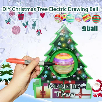 

2020 New Magic Tree DIY Christmas Machine Christmas Tree Decoration Kit Electric Painting Growing Tree Children Christmas Gift