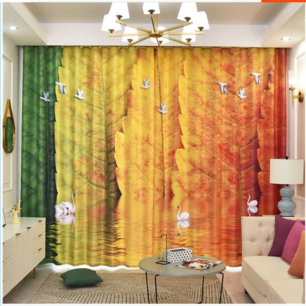 

Новый занавес, индивидуальный стиль, картина маслом, простая современная спальня, гостиная, перегородка, занавес, утолщенная затемненная занавеска