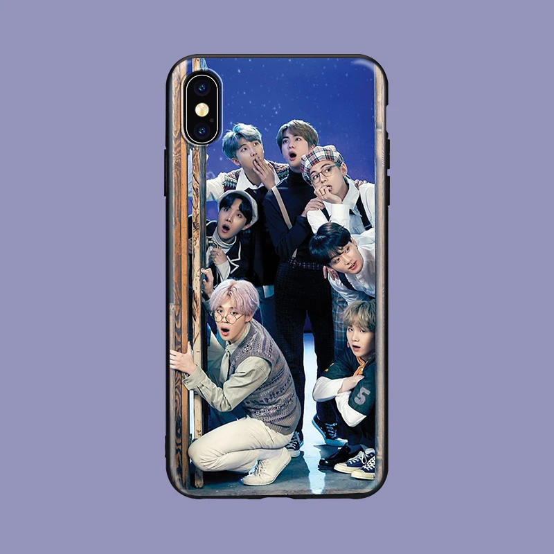 Мягкий силиконовый черный чехол для телефона kim namjun KPOP Mans для iPhone 5 5S SE 6 6s 7 8 plus X Xs XR max Jimin kim minyun