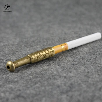 

Classic Mini Word Metal Copper Pipes Portable Creative Smoking Pipe Herb Tobacco Pipe Grinder Smoke Mouthpiece Cigarette Holder