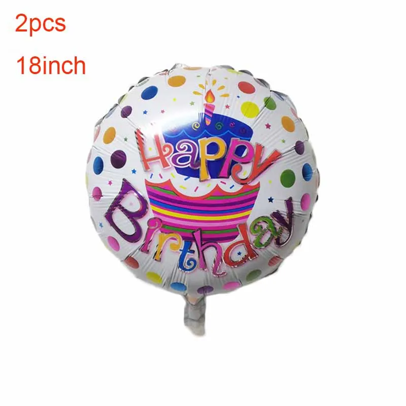 FELIZ cumpleaños письмо воздушный шар из фольги Испания Happy birthday Алфавит шар День рождения украшения детей Baby Shower ХП - Цвет: 2pcs 18inch foil