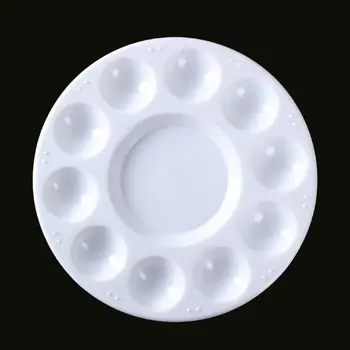 

Paint Palette Tray Round Plastic Watercolor Mixing Palette DIY Craft Art Supply