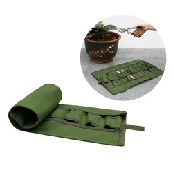 Sac de rangement pliable pour rouleau d'outils de jardinage, sac de rangement pour rouleau d'outils multi usages, sac de rangement pour bonsaï, sacs de rangement pour outils de réparation de jardin 