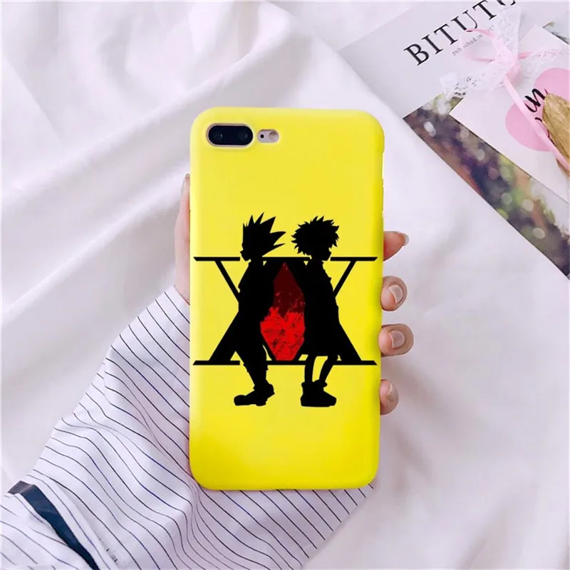 Аниме Охотник х охотник 3 чехол для телефона для Маки iPhone 8 7 6 Plus X 5 11 Pro Tampa Мягкий Силиконовый ТПУ Fundas - Цвет: TPU