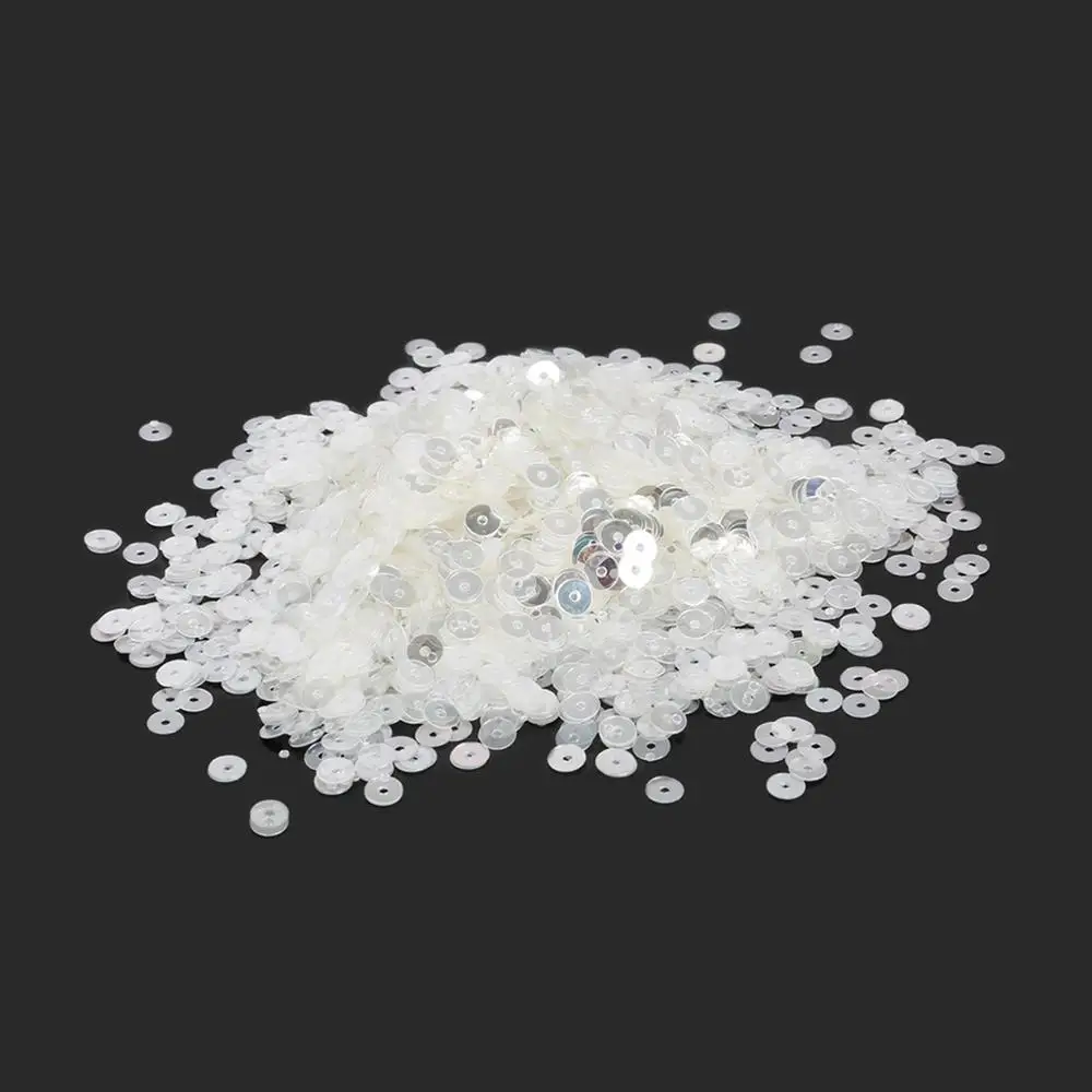 1500pcs-10000pcs 3/4/5/6mm Colorful Flat Round PVC Loose Sequins For DIY Needlework Sewing Costume Jewelry Manicure Fittings