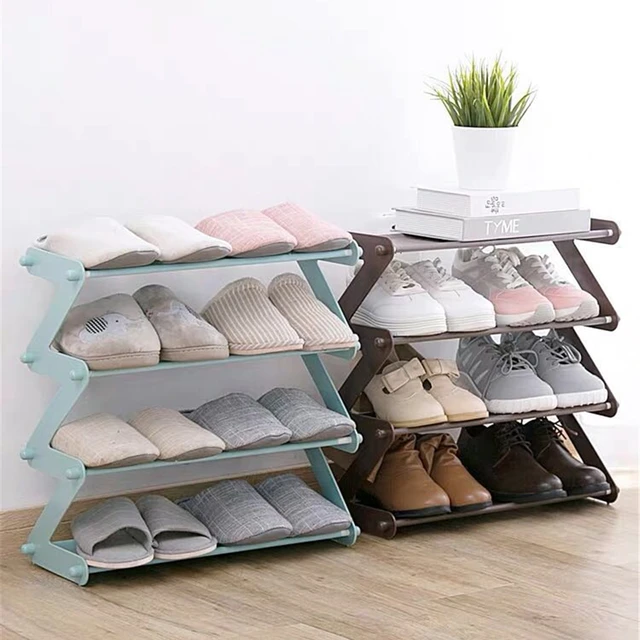 Simple 5-layer Assembled Shoe Rack Z-shaped Fabric Dust-proof Assembled  Shoe Rack Household Storage Shoe Rack - AliExpress