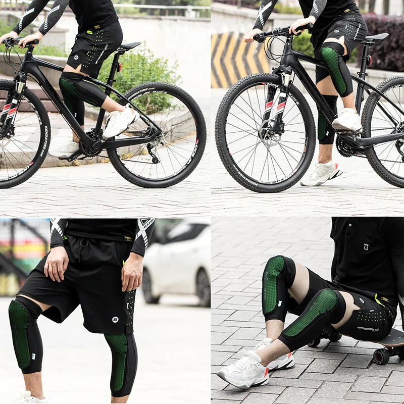 Cycling Knee Protector Calf Guard Running Hiking Leg Sleeves MTB Rodilleras Bicycle Bike Downhill Anti-collision Knee Support