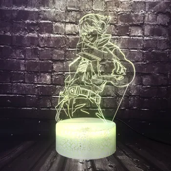 

Classic Shooting Game of Battle Prop Gun PUBG Figure 3D Optical LED 7 Color Change Boy Fans Birthday Xmas Kids Toy Free Ship