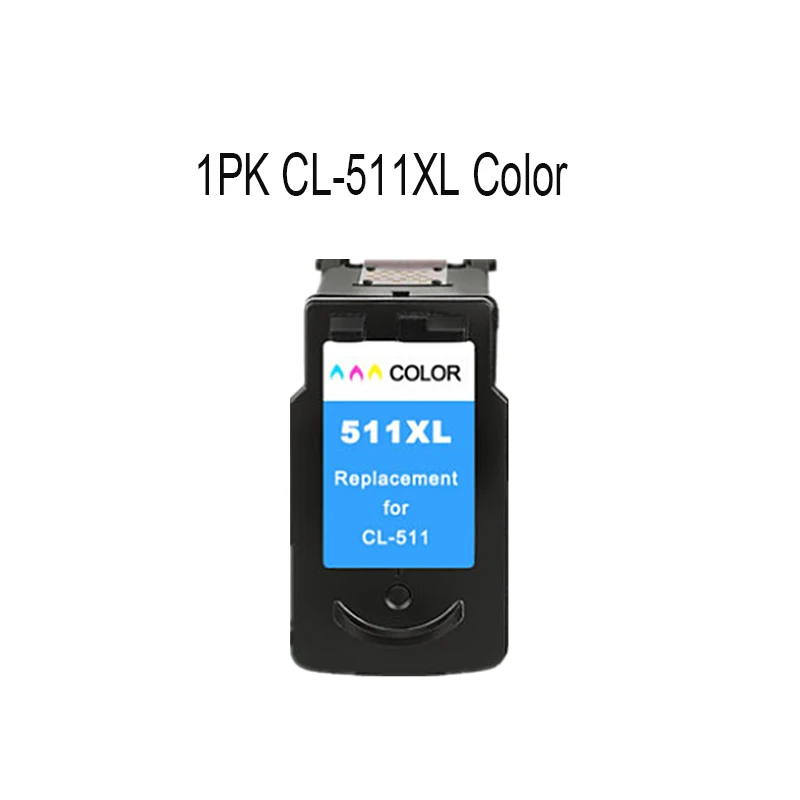 1Color 511XL YLC PG510 CL511 чернильный картридж Замена для Canon PG 510 pg-510XL CL 511XL для MP240 MP250 MP260 MP280 MP480 MP490 IP2700MP499 - Цвет: 1Color 511XL