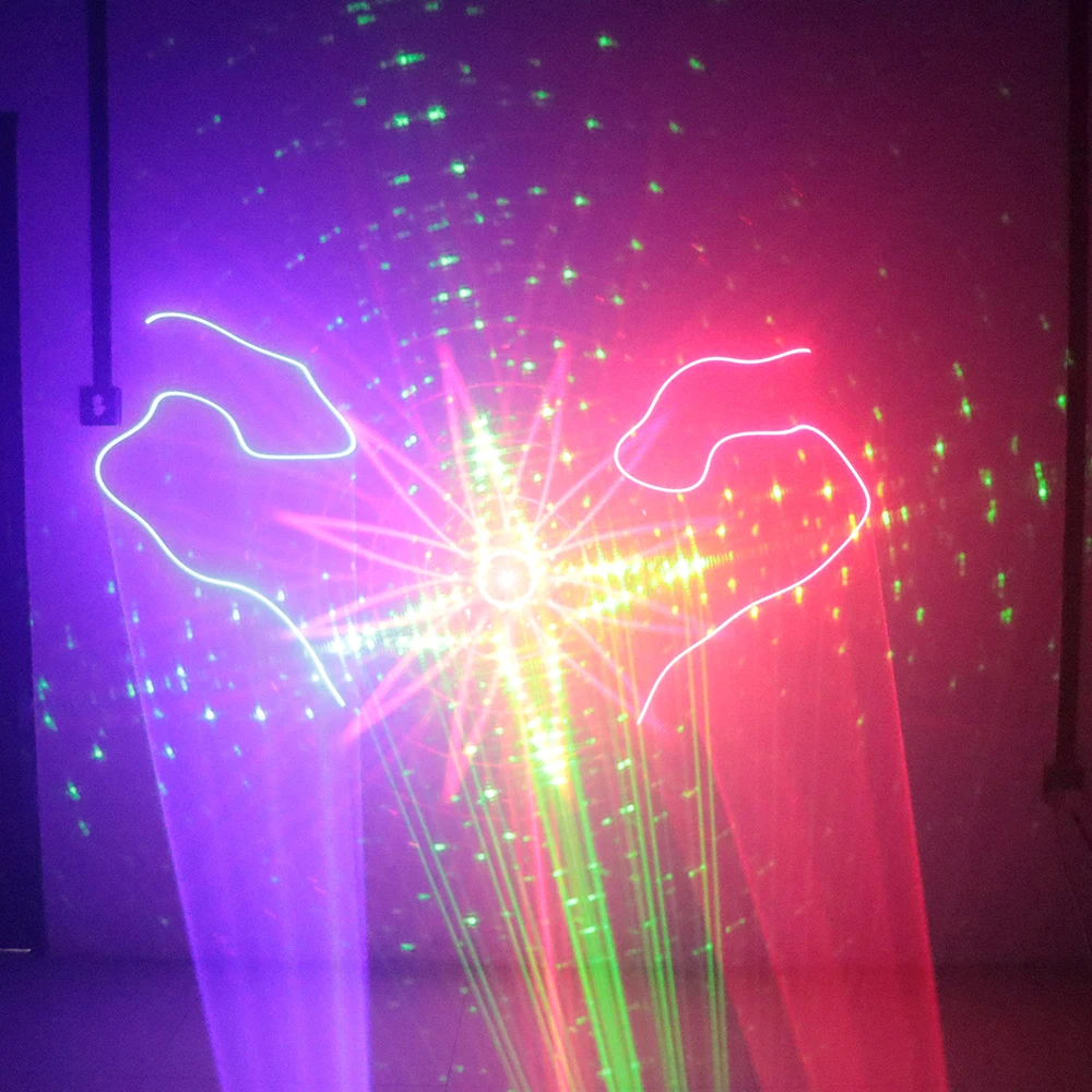 DJ stage laser light newest 2in1 strobe laser lighting disco home party holiday strobe projector