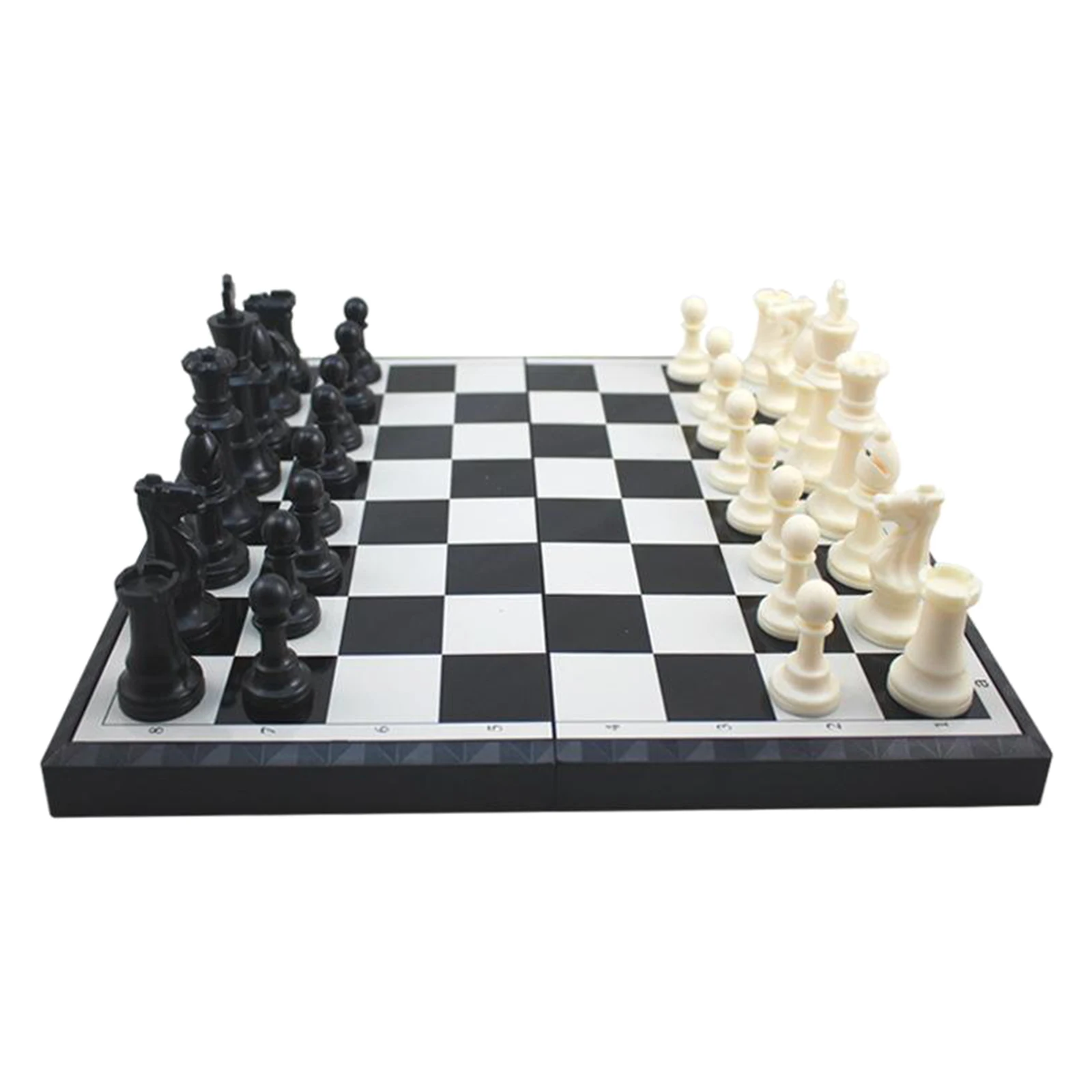 Portable Chess Set Magnetic Chessmen King Queen Game Board Toys | Спорт и развлечения