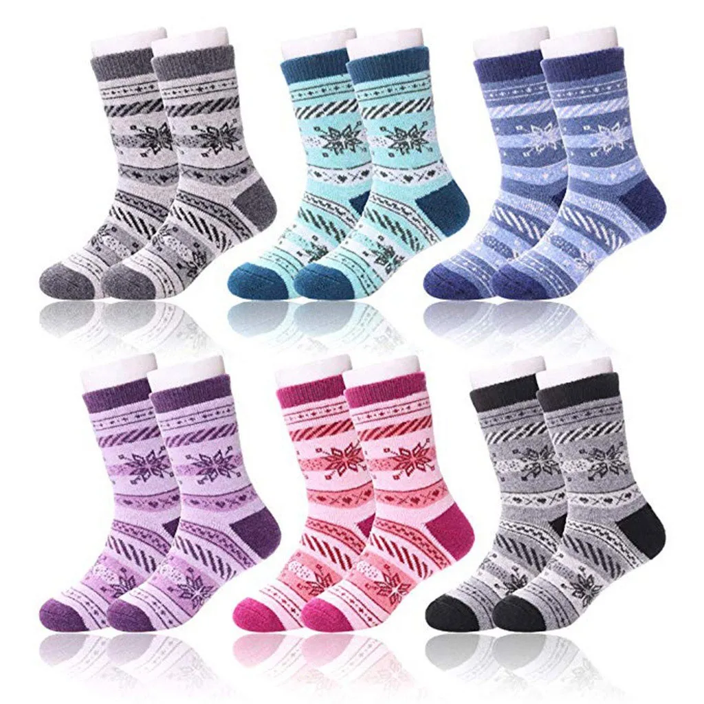 

6 Pairs Lovely Cotton Socks Baby Kid Girls Boys Winter Warm Cute Soft Floor Socks for 1~12Year Children #BL5