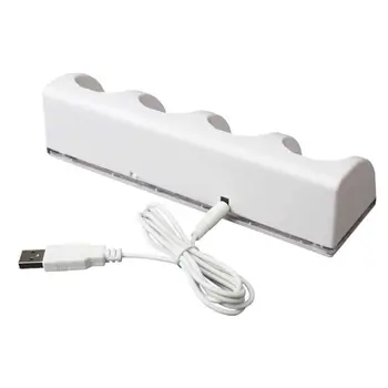 

4Port Smart Charger Charging Dock Rechargeable Batteries for WII Game Console A9LC