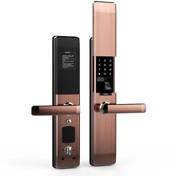 

Automatic Sliding Cover Smart Fingerprint Lock Household Anti-theft Door Smart Password Lock Semiconductor Electronic Door Lock