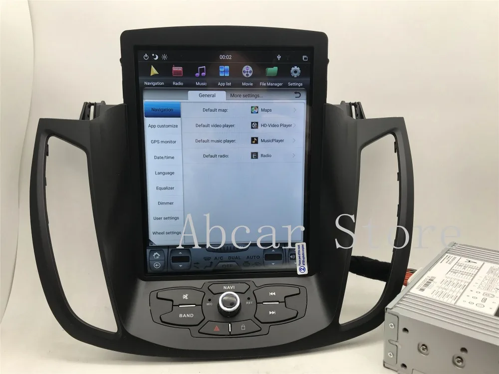 10,4 ''Tesla стиль Android 8,1 автомобильный dvd-плеер gps навигация для FORD Kuga 2013- головное устройство стерео px6 carplay радио ips авто