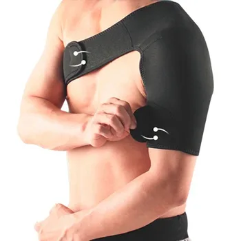 

SEWS-Shoulder Support Brace Back Guard Strap Wrap Belt Band Pads Single Shoulder Adjustable Breathable Sports Care Guard Protect