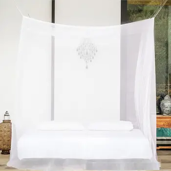 

Square Mosquito Net Camping 200x200x180cm with Storage Bag Insect Bug-free Tarp Repellent Anti Mosquito Net