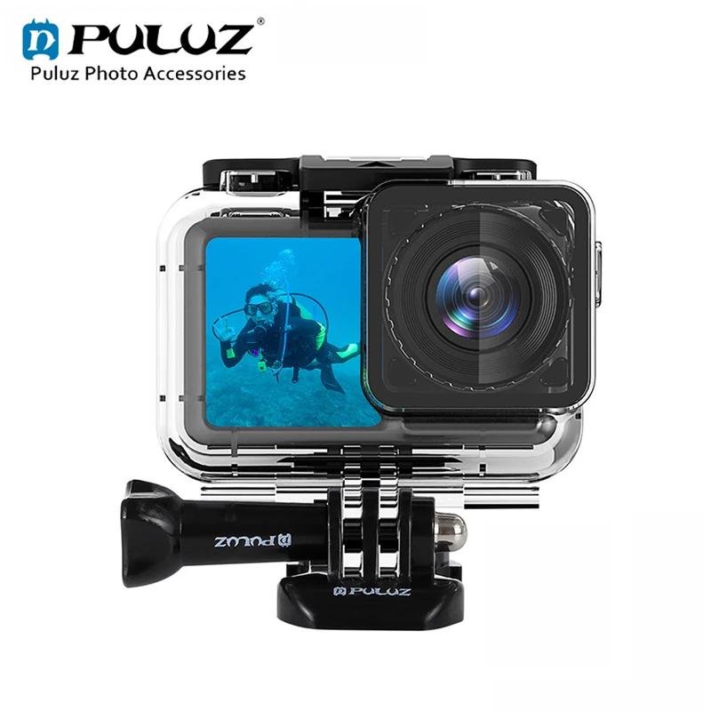 

PULUZ 61m Underwater Waterproof Housing Diving Case for DJI Osmo Action Camera, with Buckle Basic Mount & Screw