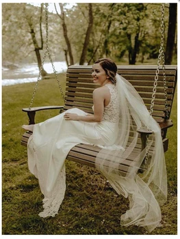 

2020 Spring Elegant Satin Lace Wedding Dresses Mermaid Sweep Train Bridal Gowns Small Round Neck Sleeveless Customize Plus Size