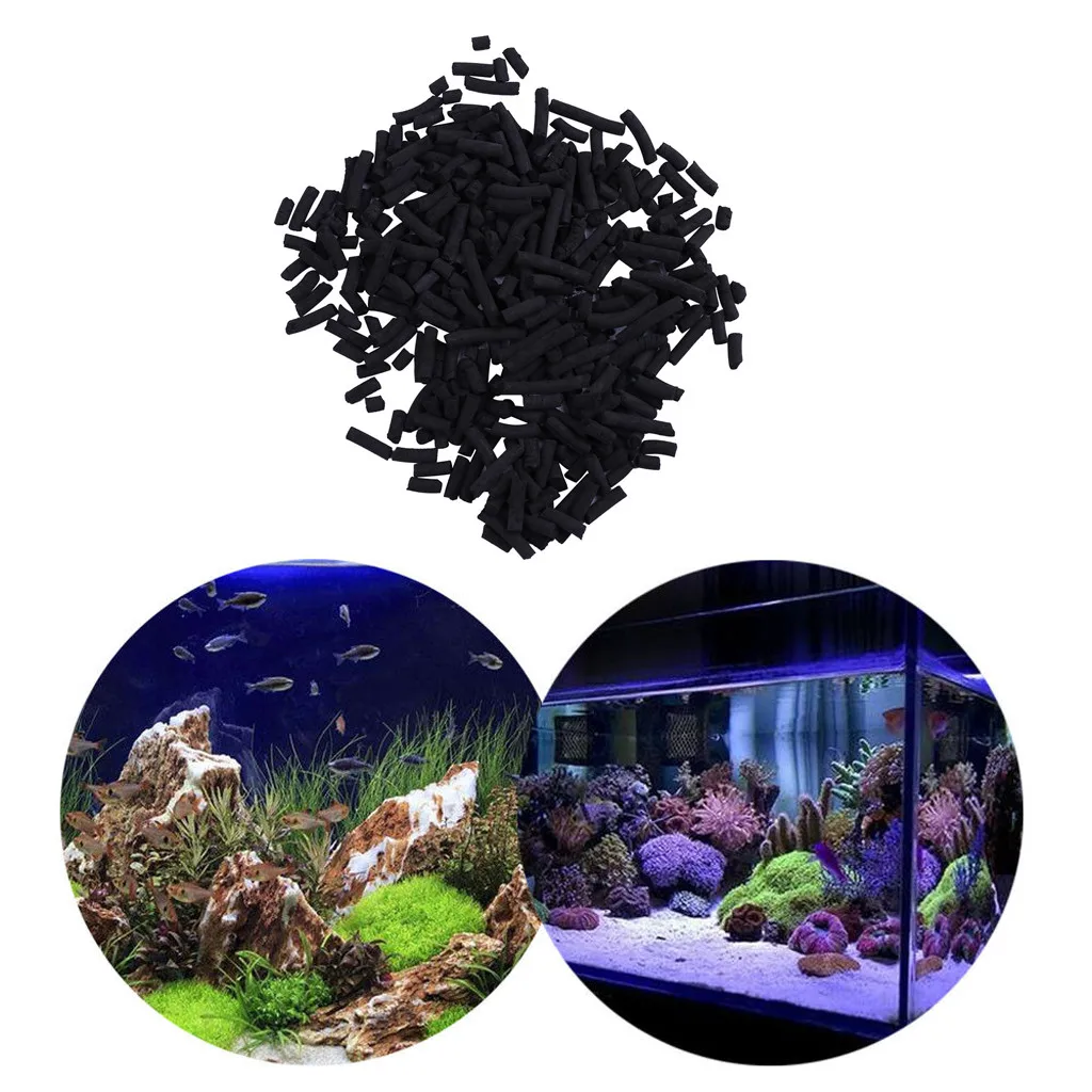 Аквариумный аквариум активированный уголь очищает качество воды фильтр Медиа 100 г
