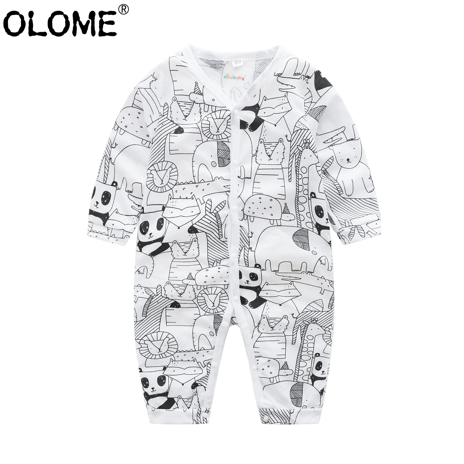 Olome Panda Body Per Neonati Neonato Tuta Bambino Pagliaccetto Tuta Salto Cotone Body Per Neonati Abbigliamento Bambino