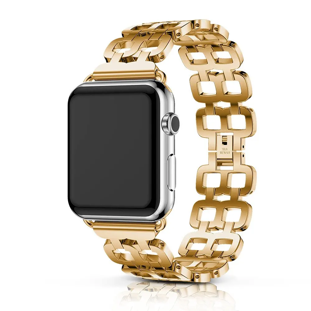 Stainless Steel Strap For Apple Watch Band 44/40/42/38mm Lady Women Wristband Replacement Bracelet For iWatch Series 5 4 3 2 1