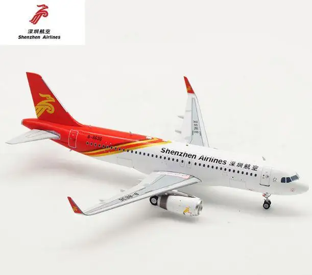 Inflight SHENZHEN AIRLINES AIRBUS A320 B-6833 1/200 литье под давлением модель самолета