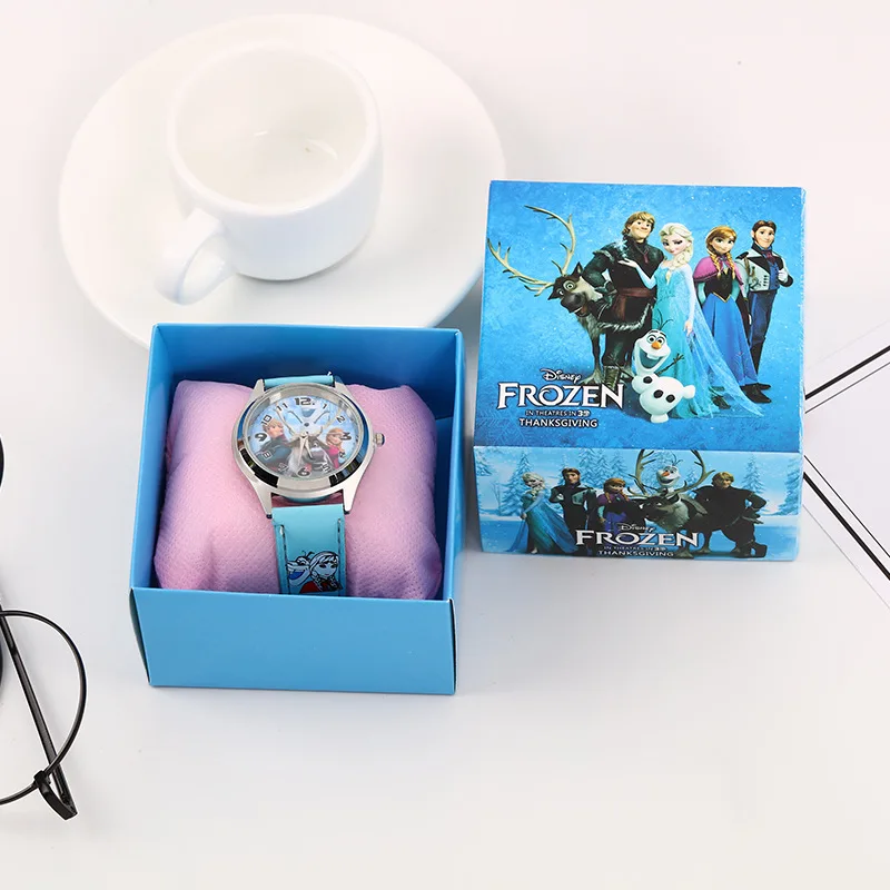Силиконовые часы Frozen 2 Детские кварцевые наручные Дисней фильмы рисунок