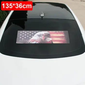 

Vehemo American Flag and Eagle 135x36cm Car Stickers Stickers Decoration Funny Auto Decal Decorative Stickers Rear Window SUV