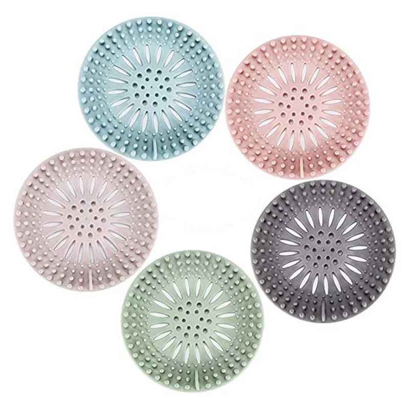 

3 pack Hair Catcher Durable Silicone Hair Stopper Shower Drain Covers Easy to Install and Clean Suit for Bathroom Bathtub