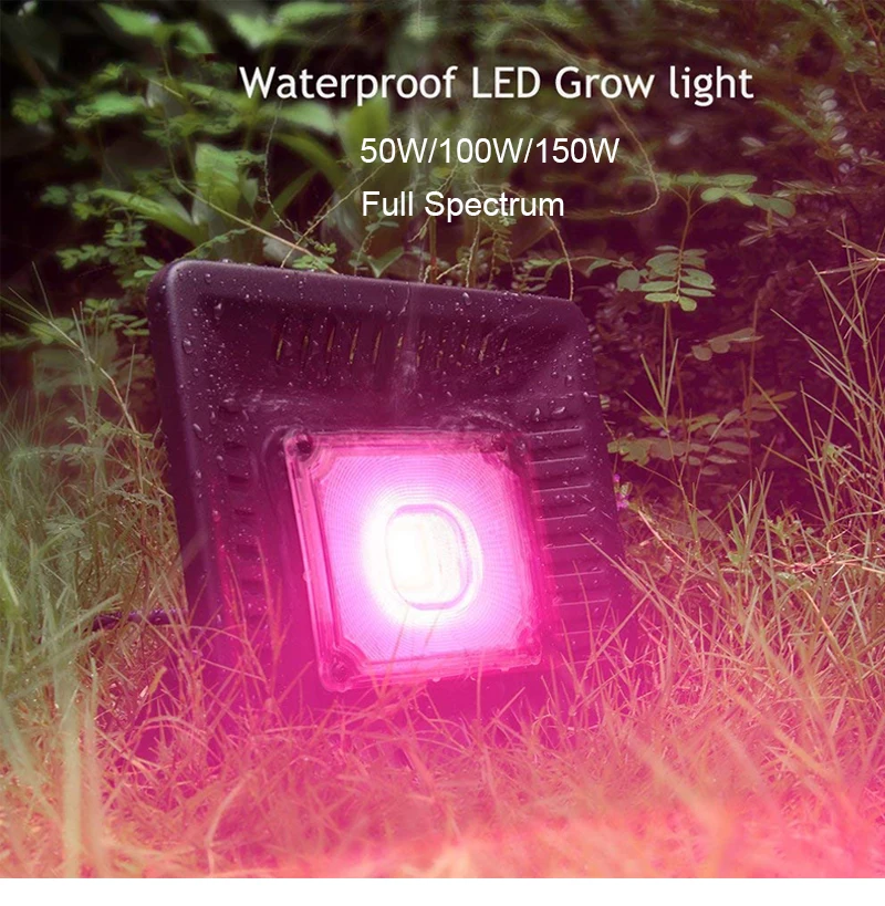 Дешевый парниковый гидропоник 50 Вт/100 Вт/150 Вт Светодиодный светильник для роста растений полный спектр комнатный барный растительный светильник