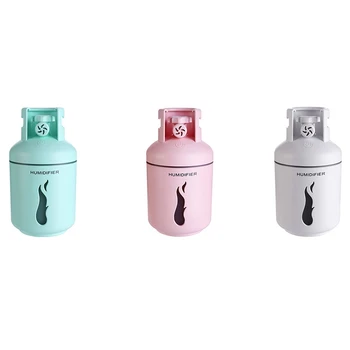

4 In 1 Mini Gas Tank Humidifier Cool Mist Usb Humidifier Ultrasonic Aromatherapy Humidifier 300Ml For Home Office Car