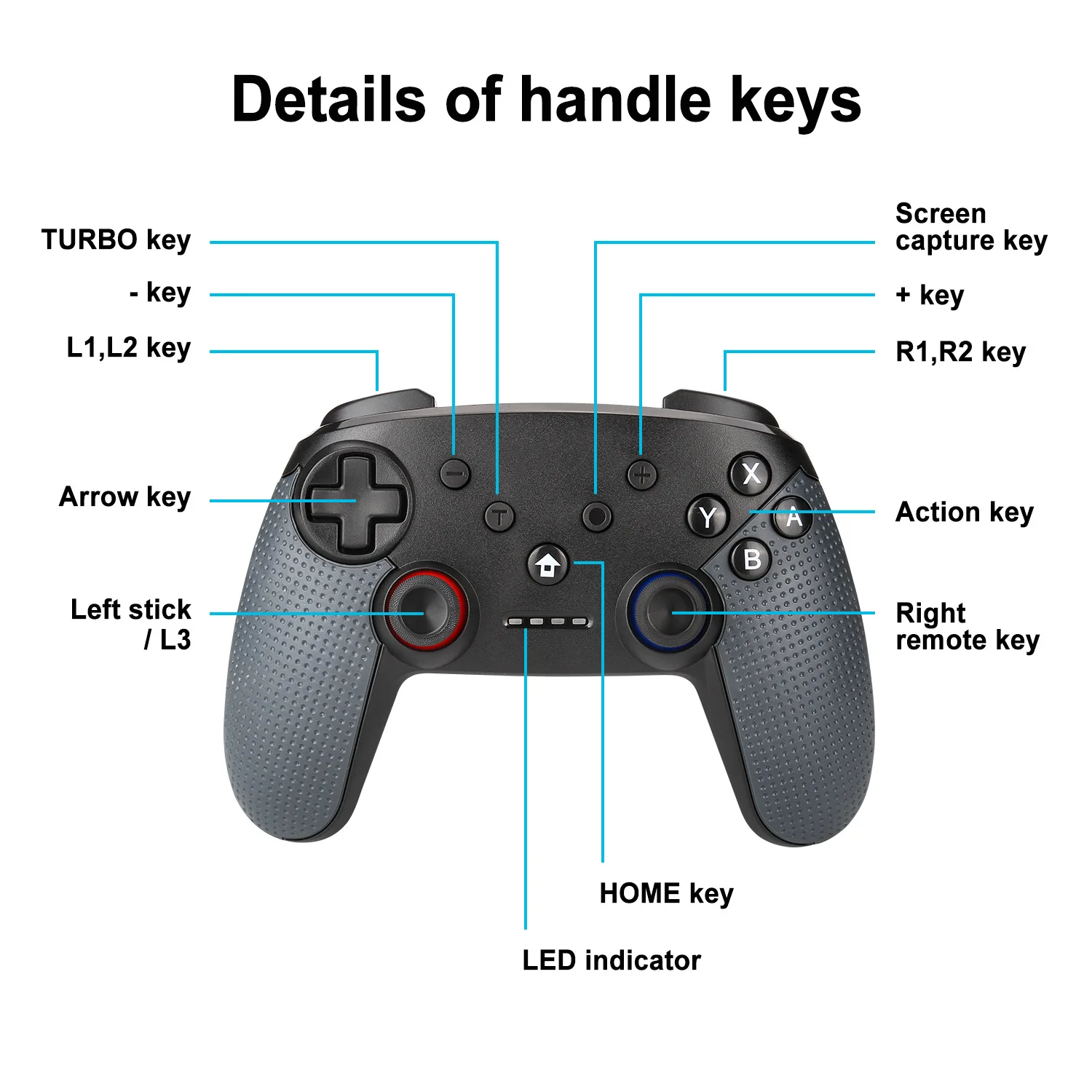 Замена Bluetooth беспроводной игровой контроллер для nintendo переключатель аксессуары с валом тела GA0179TS-GA0180TS