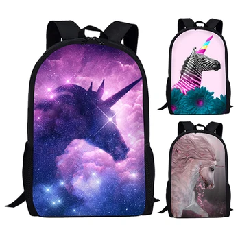 

HYCOOL New Kids School Bags Unicorn Primary Student Casual Book Bag Children Schoolbag Outdoor Backpack for Teenager Girls Boys