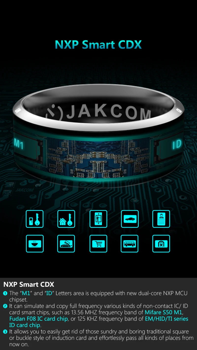 Jakcom новая технология Magic R3 смарт Кольцо палец для Android Windows NFC телефон "умные" аксессуары для дома