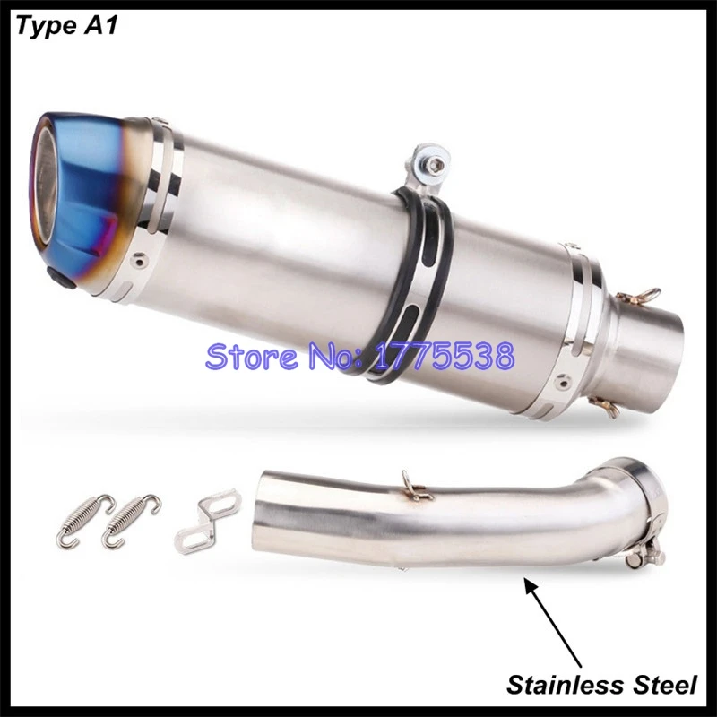 For KTM 250 390 Adventure 2020-2023 Motorcycle Exhaust Mid Link Pipe Titanium Alloy Connect Pipe Carbon Muffler for KTM 390 ADV - Image 3
