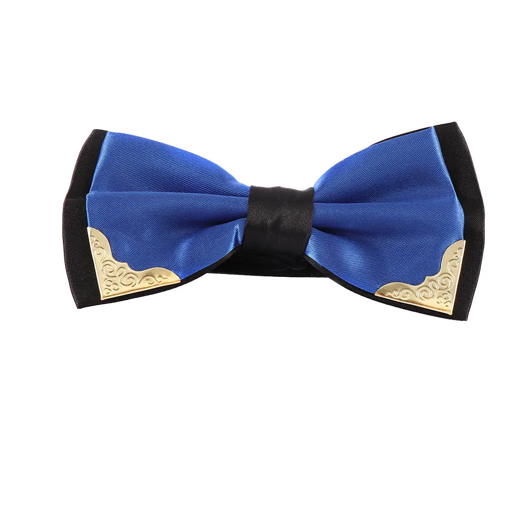 blue Formal Bow Tie Fashion Men's Business Wedding Groom Party Bowties for Boys Male Dress Shirt Accessories Butterfly Cravat Bowtie - Цвет: blue