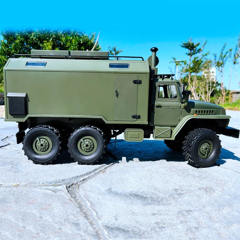 Wpl B36 Урал 1/16 2,4G 6Wd Rc Автомобиль Грузовик Рок Гусеничный командный Коммуникационный автомобиль Rtr игрушка авто армейские грузовики