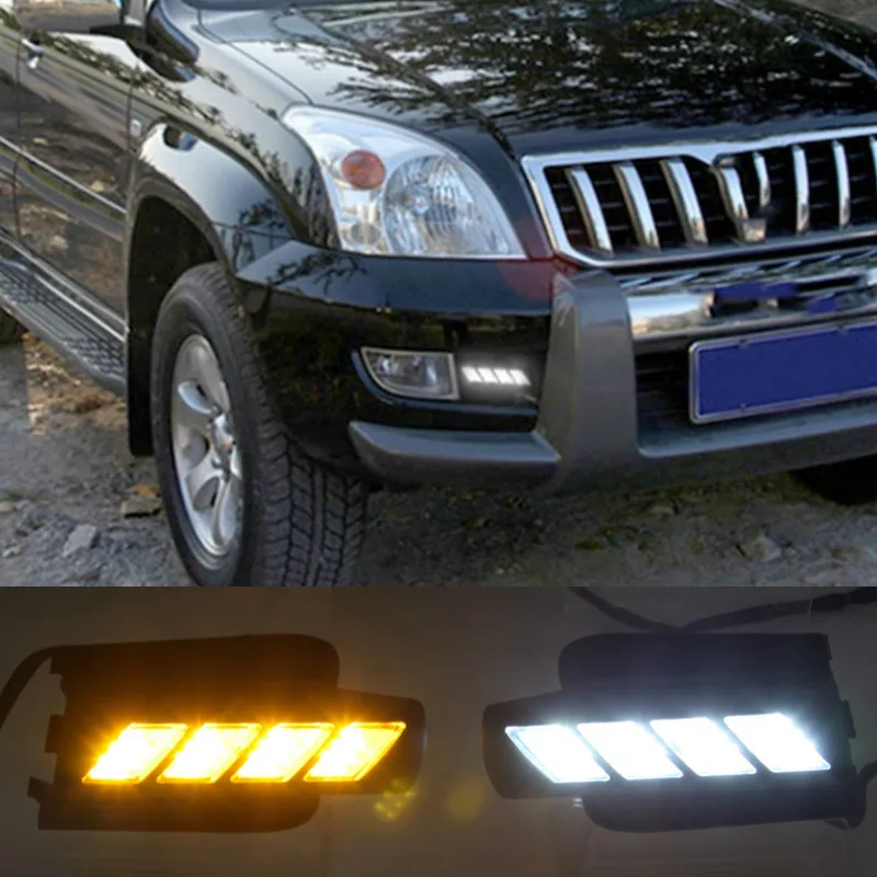 Оригинальный светодиодный DRL Esuse для Toyota Land Cruiser Prado 120 GRJ120 TRJ120 FJ120 2003 ~ 2009 дневной