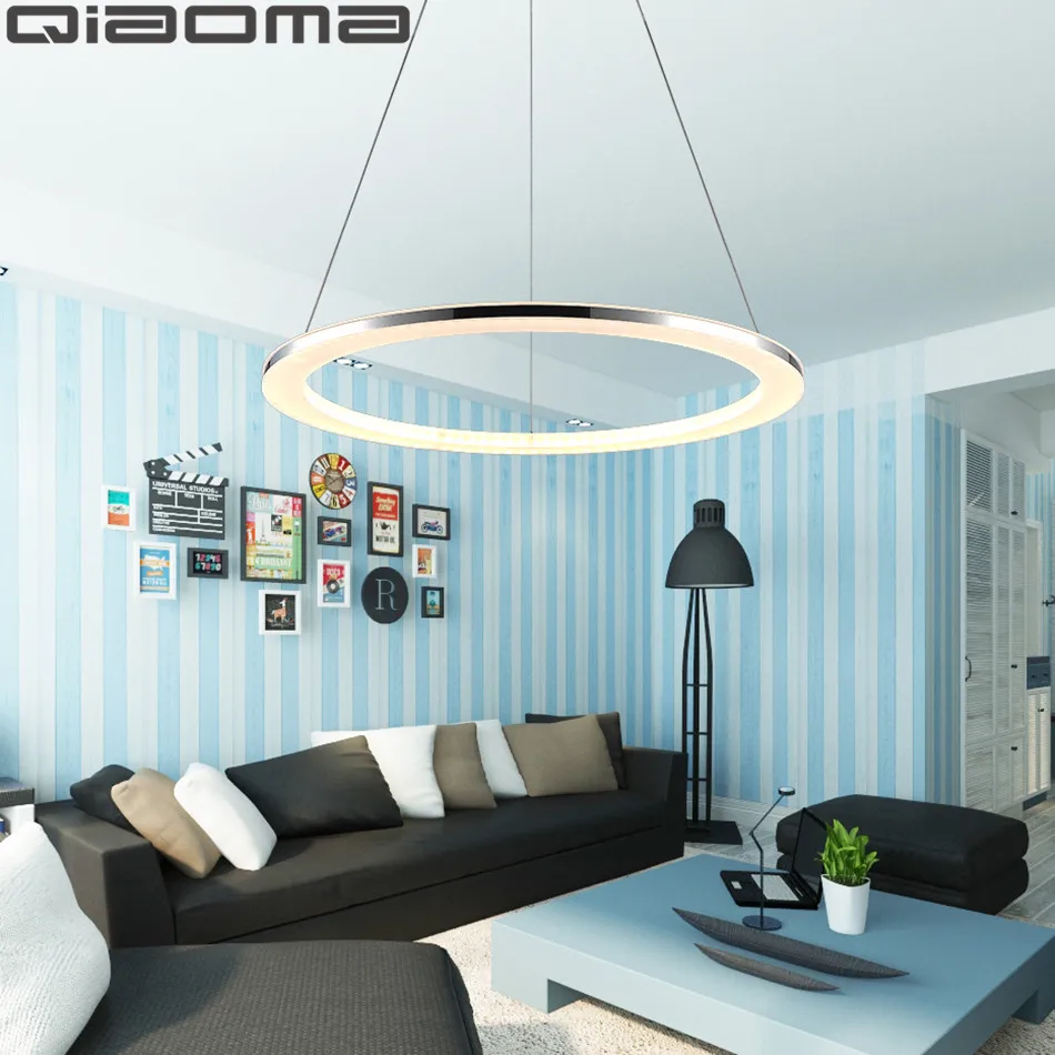 Современная светодиодный весная светодиодная лампа однокольцевой акриловый