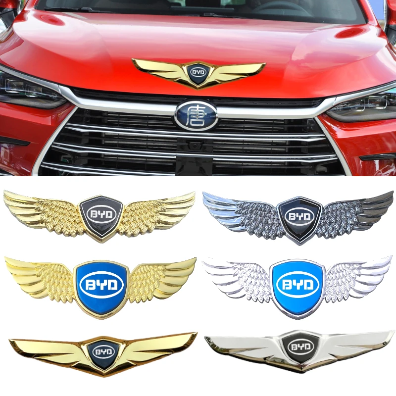 

Автомобильный передний капот багажник эмблема наклейка для BYD логотип L3 F6 S8 M6 F3 F0 S6 S7 Tang G6 G3 E5 E6 Surui песня Юань Дельфин авто украшение