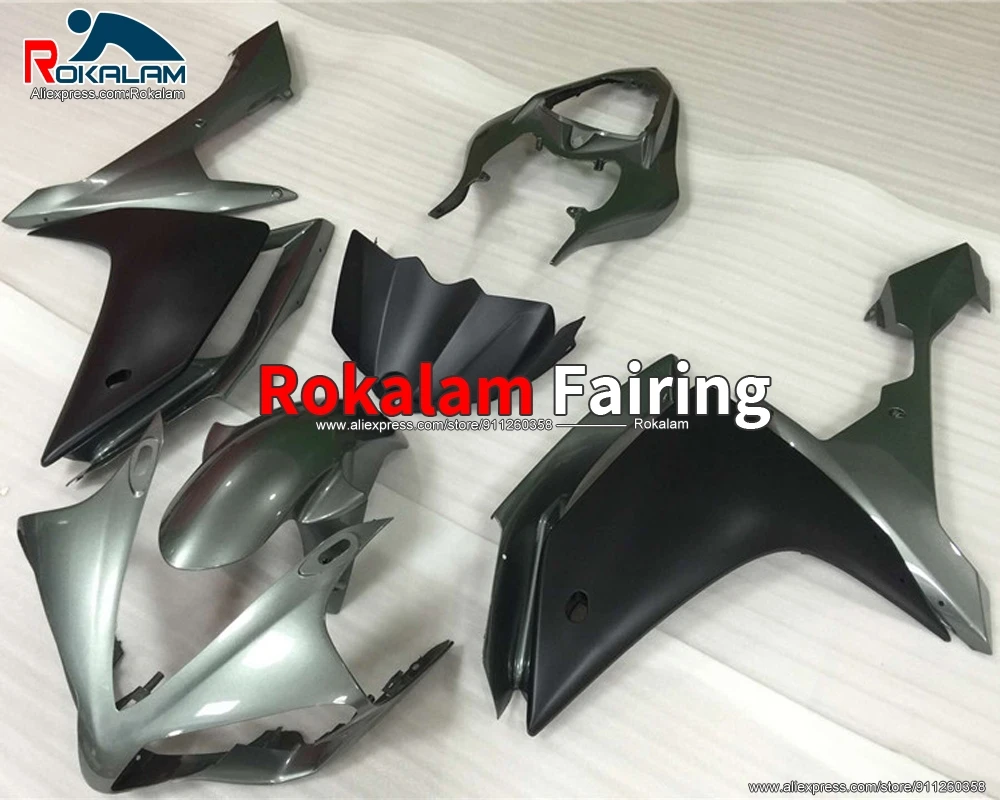 

Обтекатели для Yamaha YZF1000 R1 2007 2008 YZFR1 07 08 Серебристые черные комплекты для кузова мотоцикла (литьё под давлением)