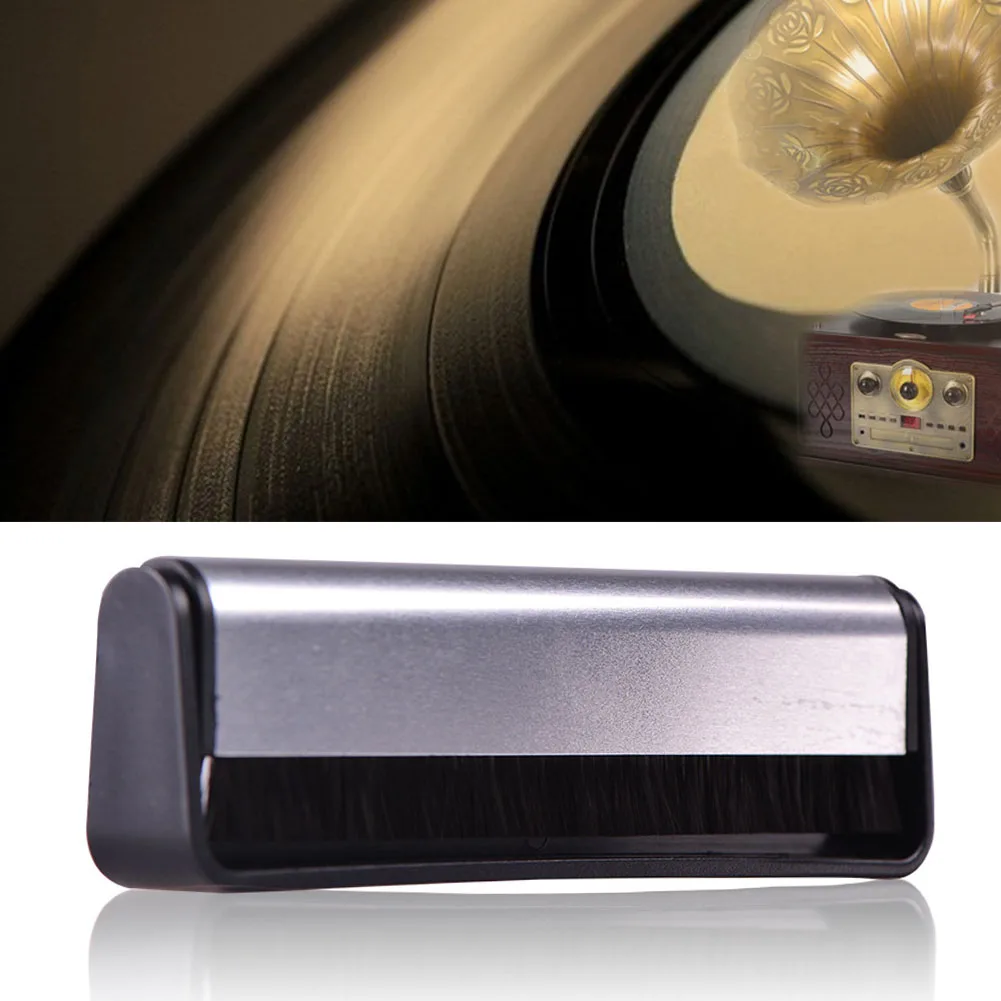 

Cleaner Turntables Scrubbing Black Audio Handle Vinyl Soft Cleaning Tool Pad Carbon Fiber Anti Static Phonograph Record Brush