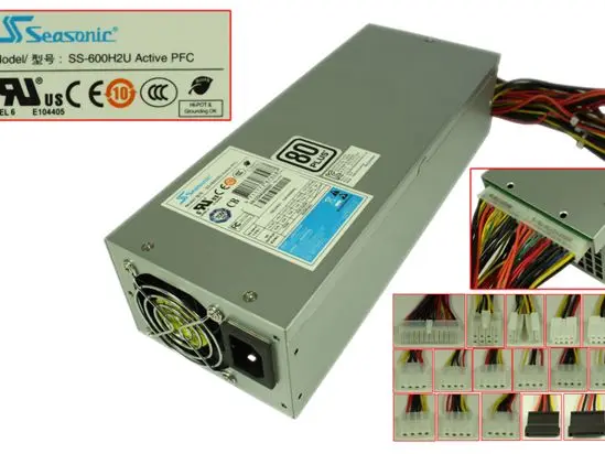 

Seasonic SS-600H2U блок питания сервера 600 Вт 2U