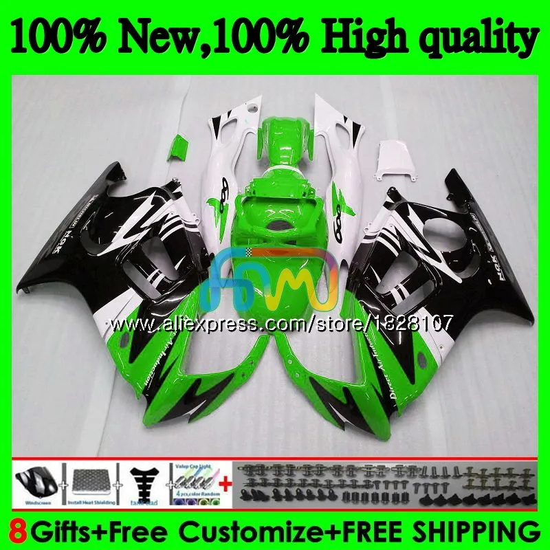 Майка Наборы для HONDA CBR600FS CBR600F3 цвета: зеленый, черный 1995 1996 97 98 3BS. 310 CBR600 F3 CBR 600 FS 600F3 95 96 1997 1998 обтекатель - Цвет: No. 1