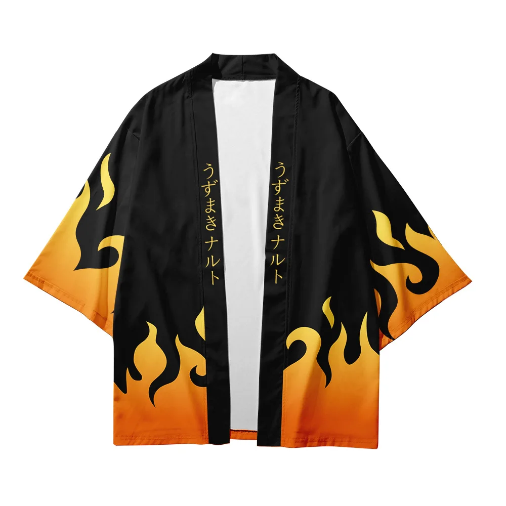 Anime Kimono Demon Slayer Kimetsu No Yaiba Kimono Haori Yukata Coat ...