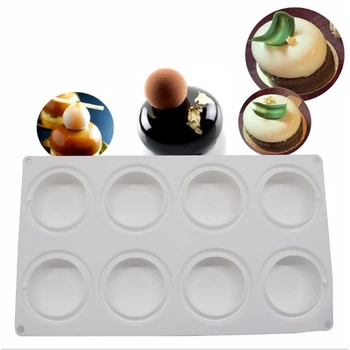 

8 Even Oblong Mousse Cake Tool Cake Mold Baking Mold French Dessert Silicone Mold Baking Tool