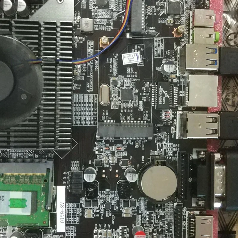 Ультра-тонкий мини-itx Встроенная Материнская плата в Процессор A8 6410 R5 видео график обработки APU USB 3,0 VGA RJ45 HDMI USB MSata Применение, работающего на постоянном токе 12 В