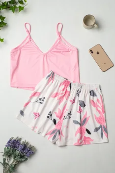 

Silk Pajamas for Women Pyjama Satin Summer Pijama Women Home Clothes Pyjamas Women Sexy Nightwear Sleepwear Set Pigiama Donna