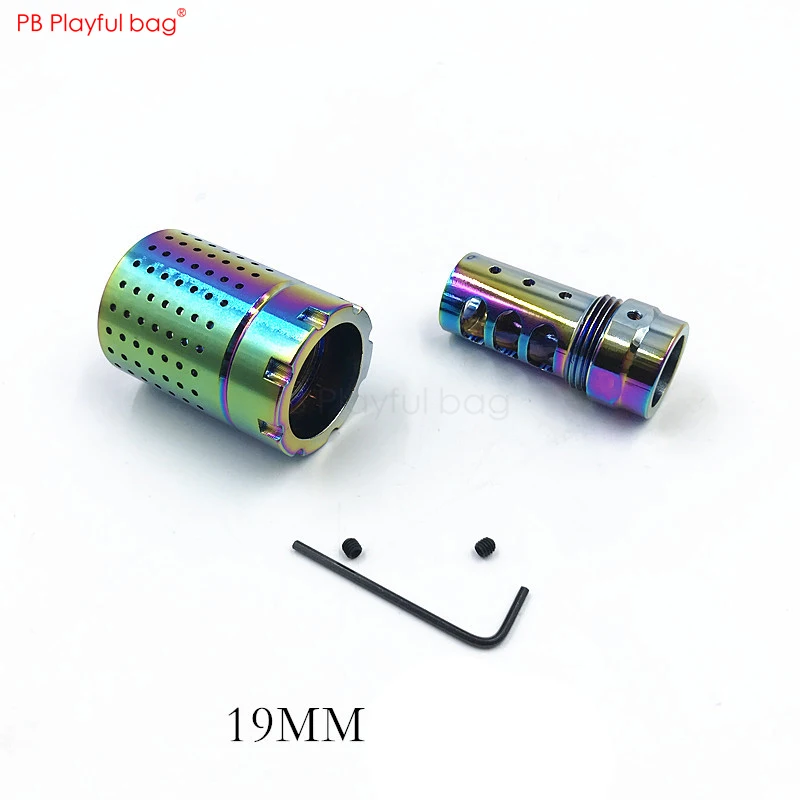 Игрушка diy 14 обратный зуб огонь jinming 9th ACR s-r универсальный модифицированный 19 мм Красочный гигантский ладан горелка пожарная крышка Водяная бомба MD52 - Цвет: a   set